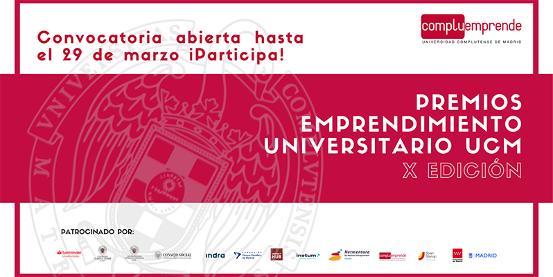 Premios de Emprendimiento Universitario UCM. Inscripciones, hasta el 29 de marzo